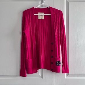 3/$29 🩵 Hollister hot pink cardigan